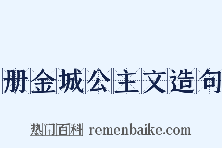 册金城公主文造句是什么意思的图片